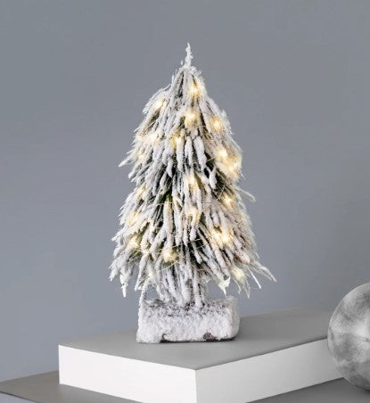 ADORNO NAVIDEÑO ÁRBOL NEVADO