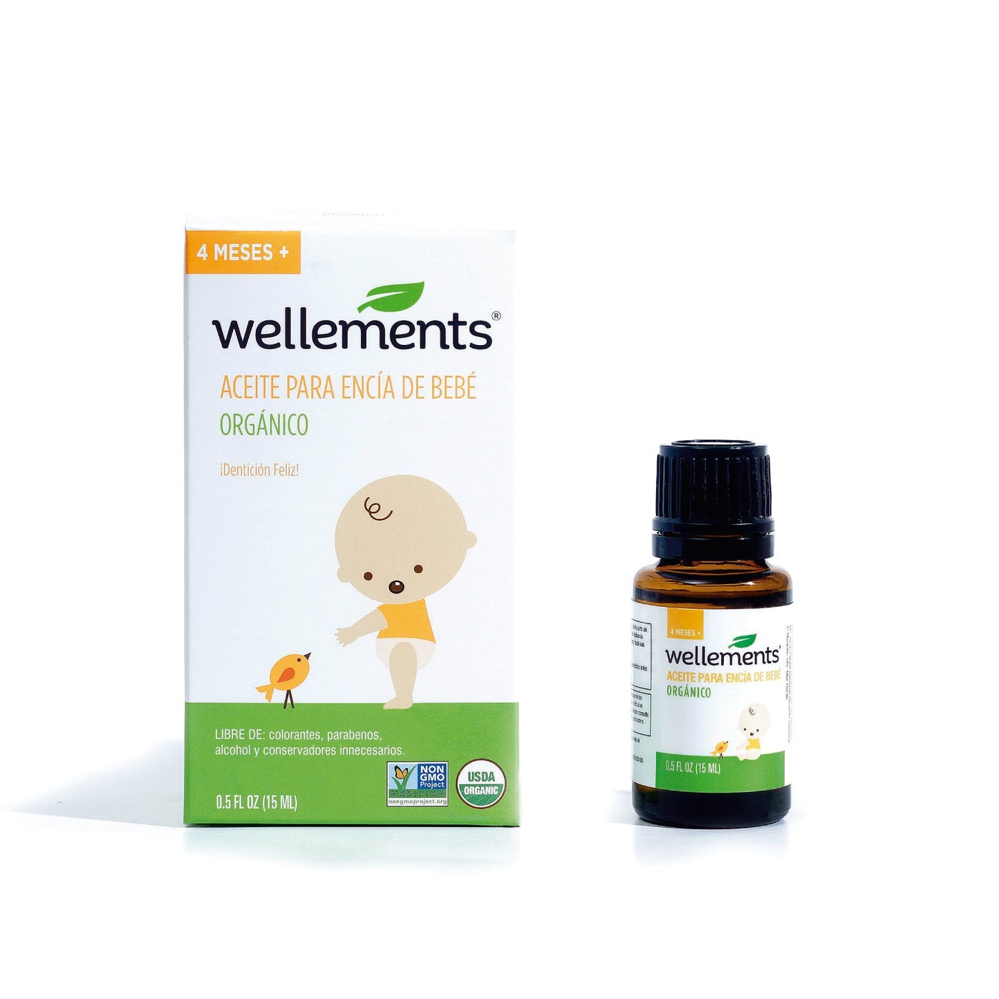 Aceite orgánico para encía de bebé
