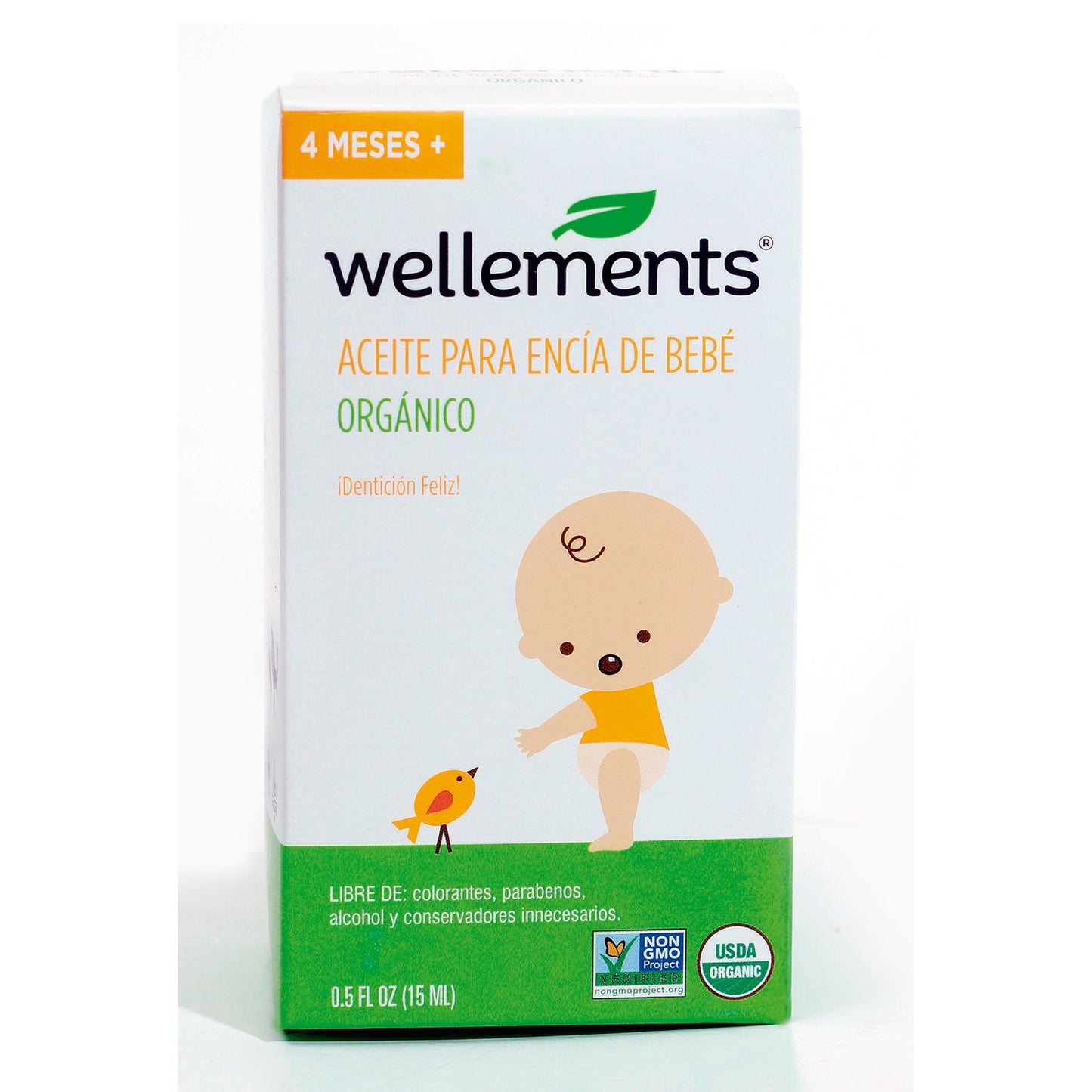Aceite orgánico para encía de bebé