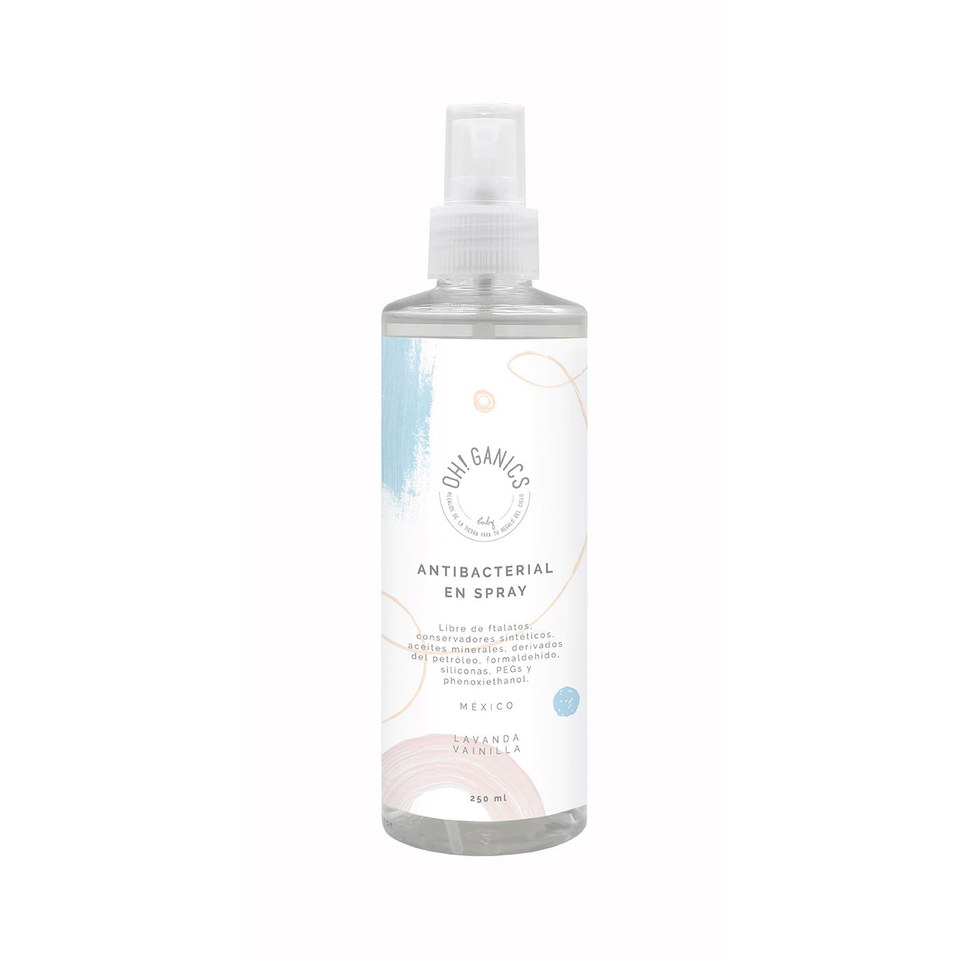 Antibacterial en spray aroma Lavanada-Vainilla 250 ml OH!GANICS
