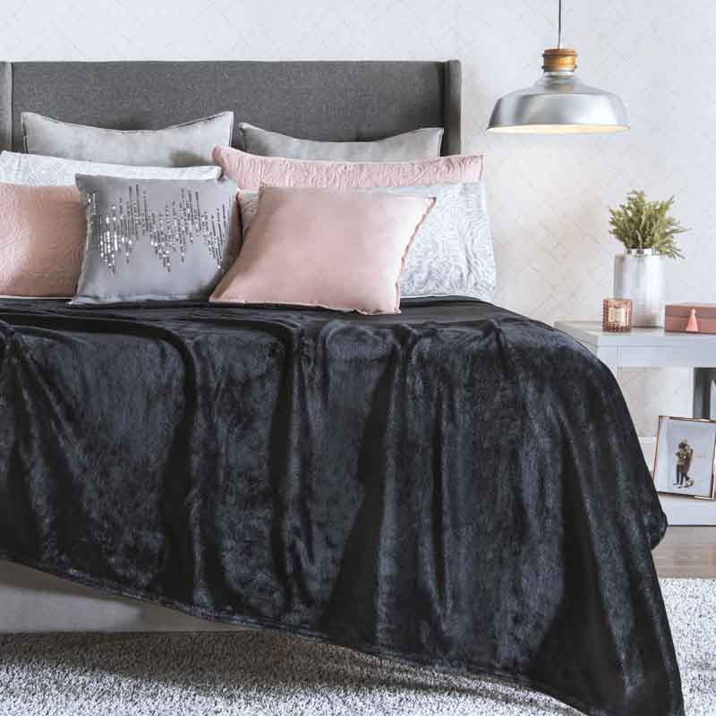COBERTOR LIGERO MAT/IND NEGRO