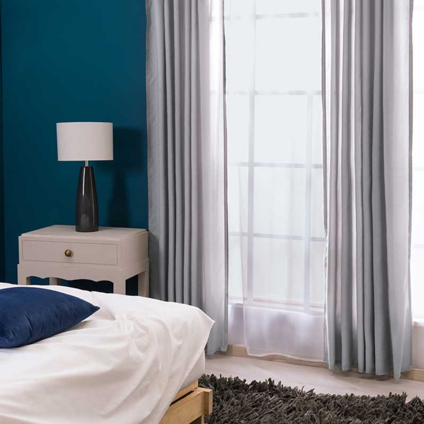 CORTINAS VIASOFT LARGA GRIS