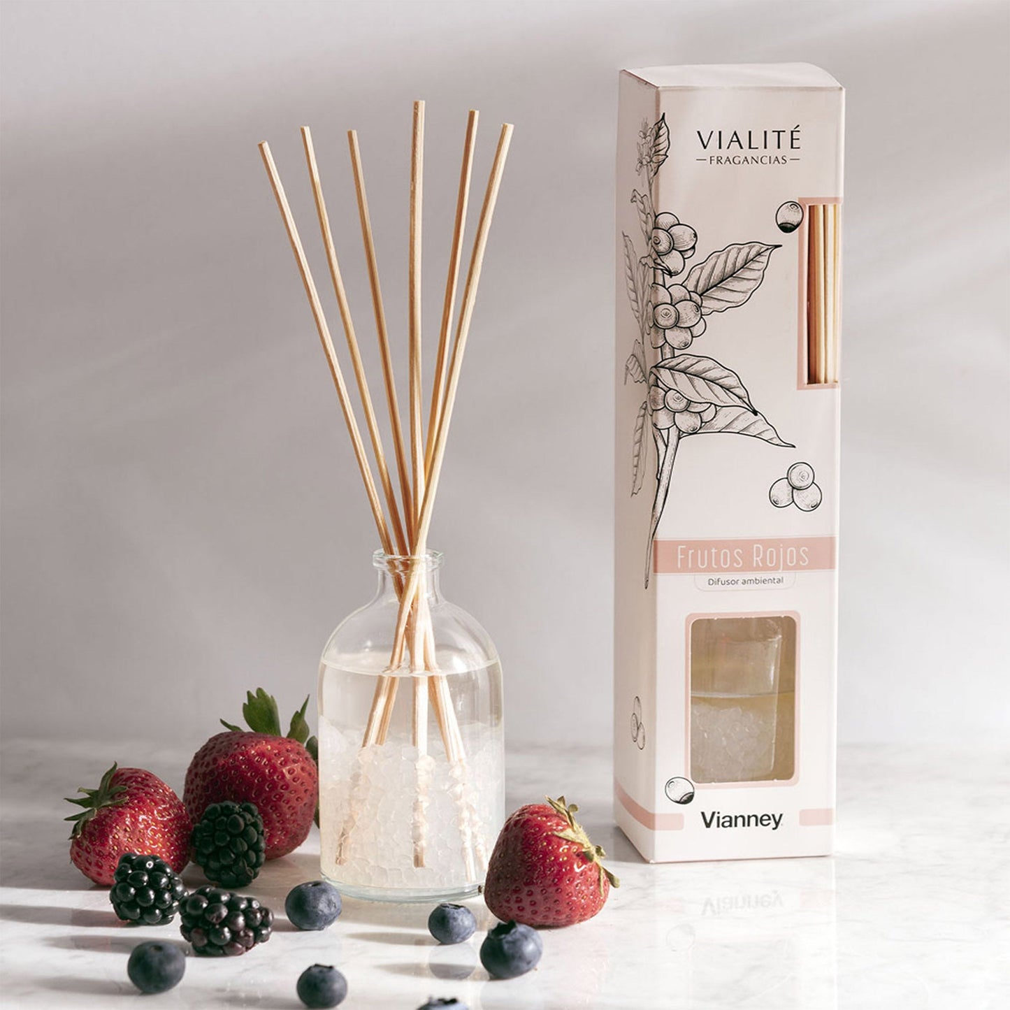 DIFUSOR 80 ML FRUTOS ROJOS