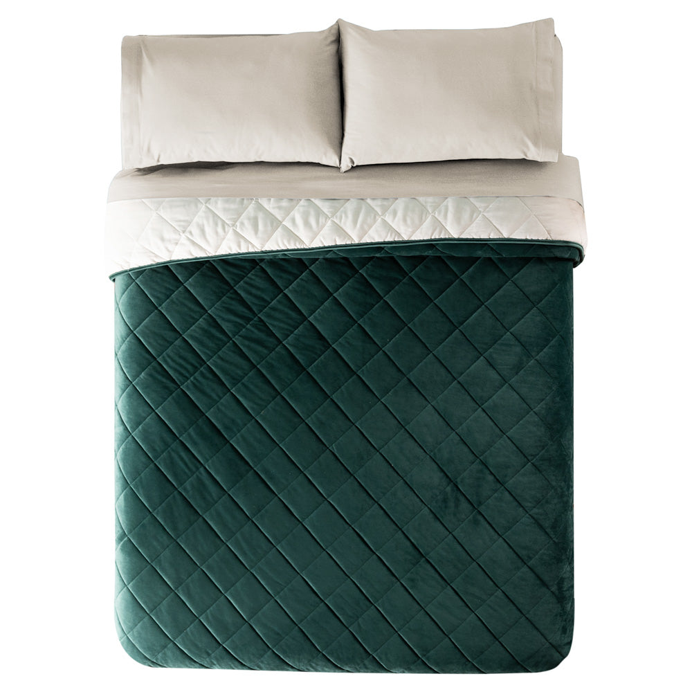 EDREDÓN VOGA QS/MAT XL ESMERALDA