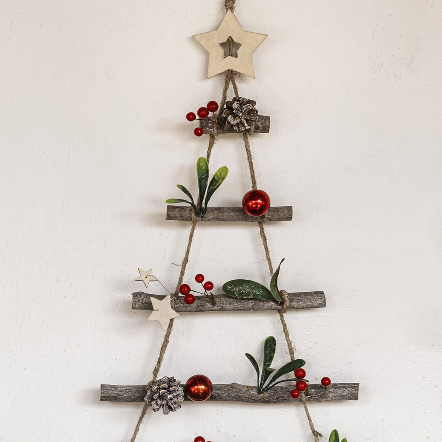 ADORNO NAVIDEÑO ÁRBOL COLGANTE WOOD