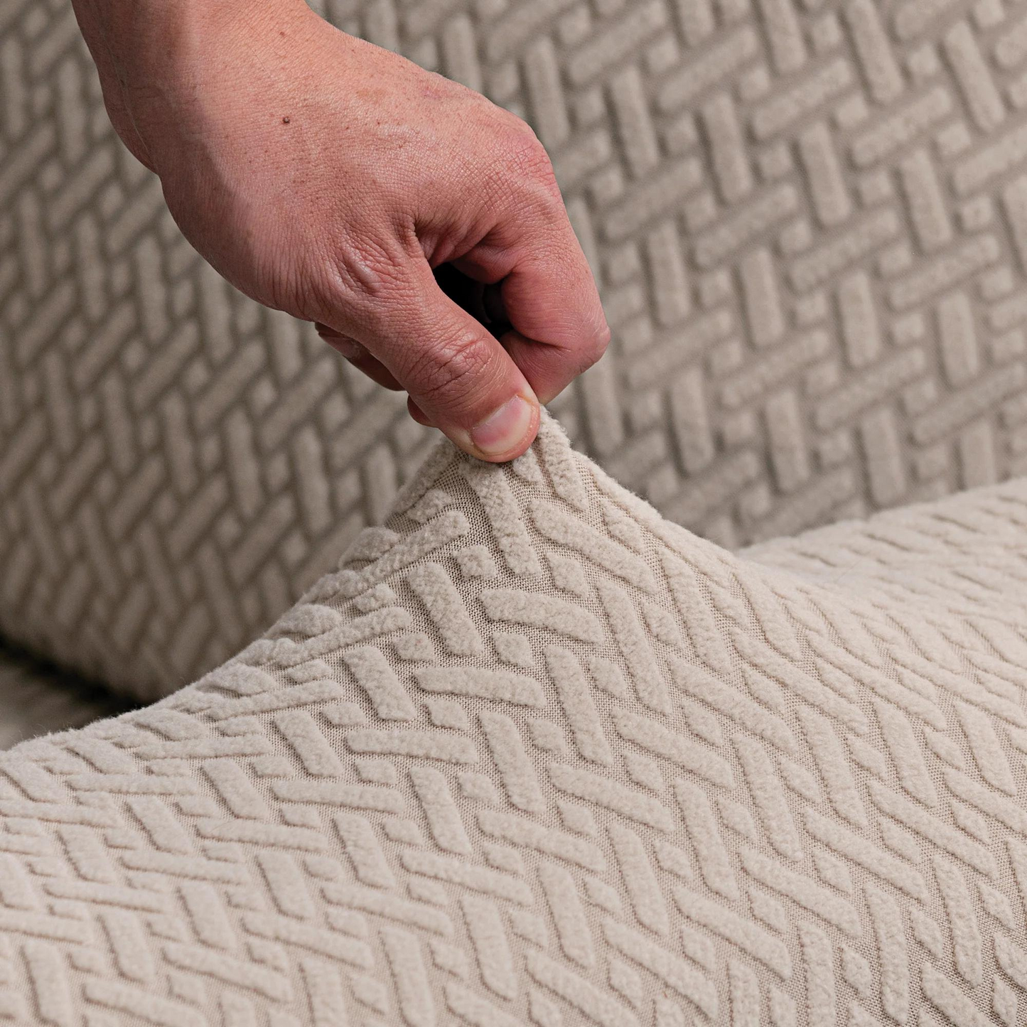 FUNDA DE SILLÓN NIZA SOFÁ GREIGE