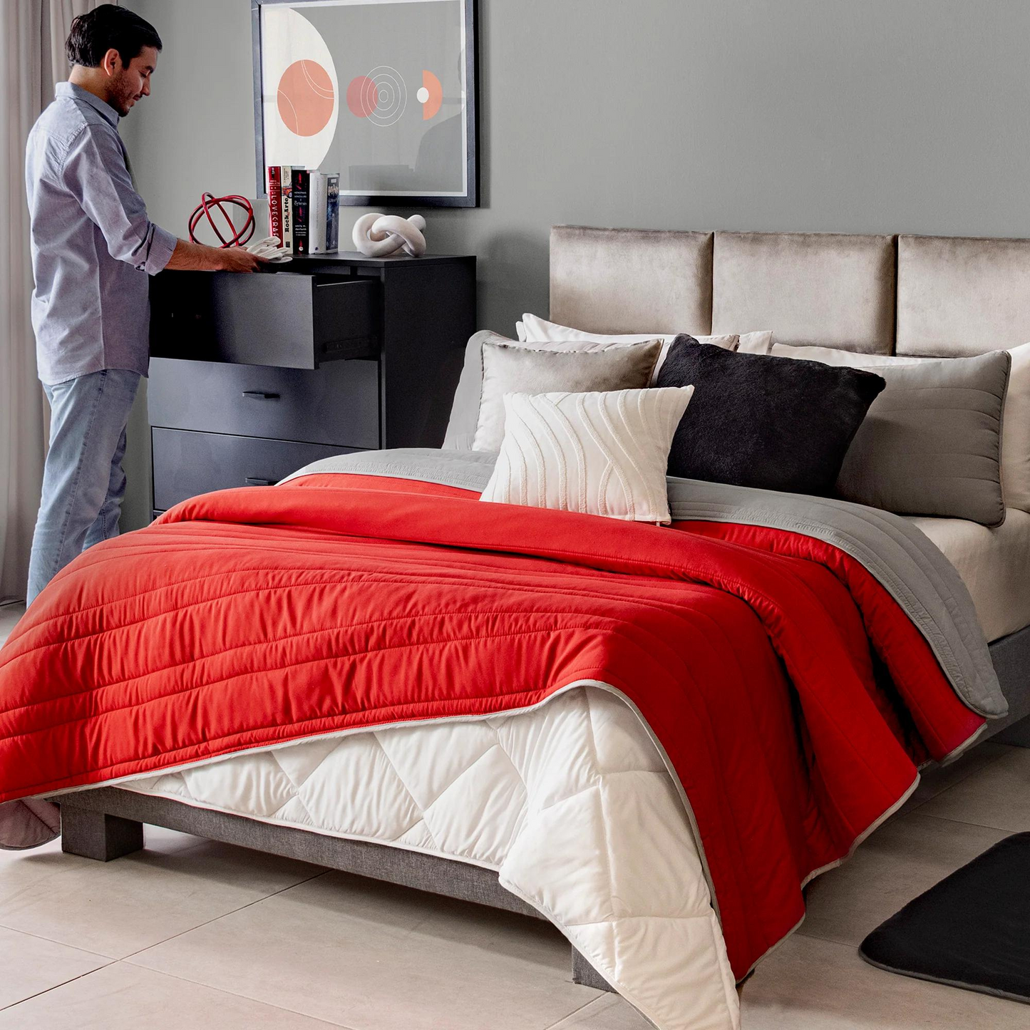 EDREDÓN BASIC IND ROJO