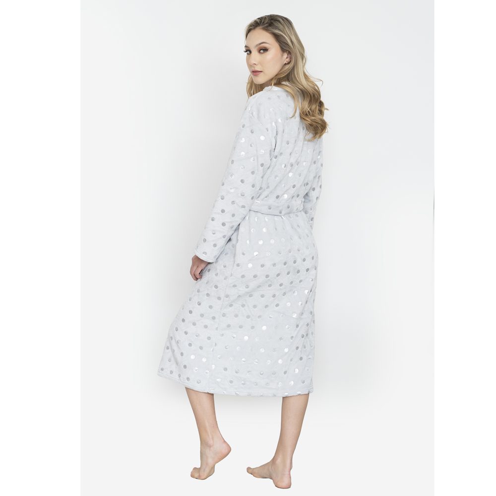 Bata descanso supersoft de microfibra Silver