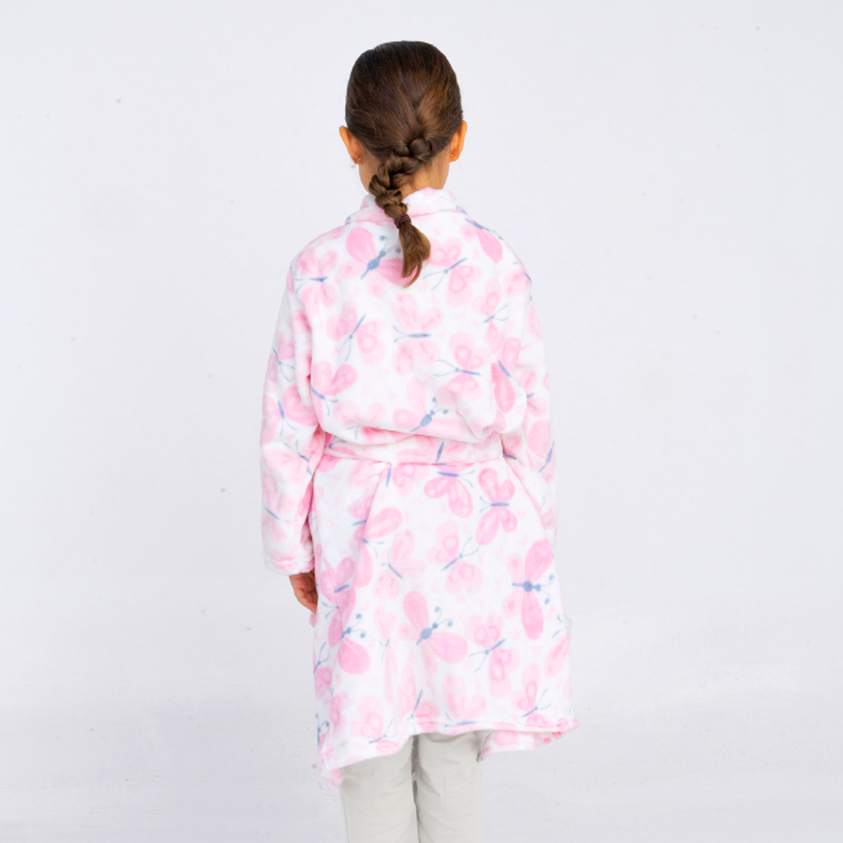 Bata supersoft de microfibra infantil Mariposas