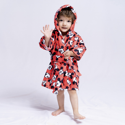 Bata de baño microfibra ultrasuave para niño Classic Mickey