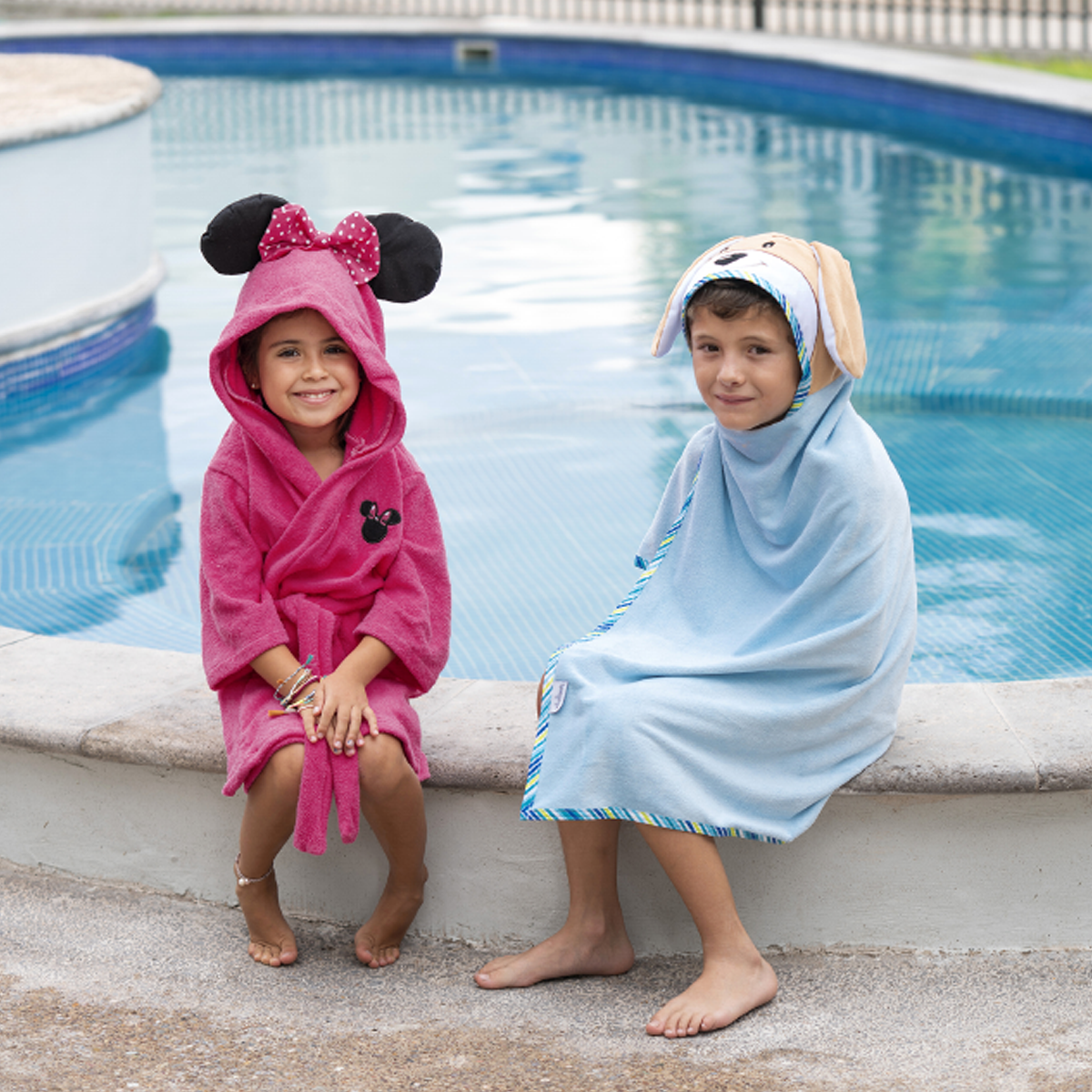 Bata de baño microfibra ultrasuave para niña Minnie