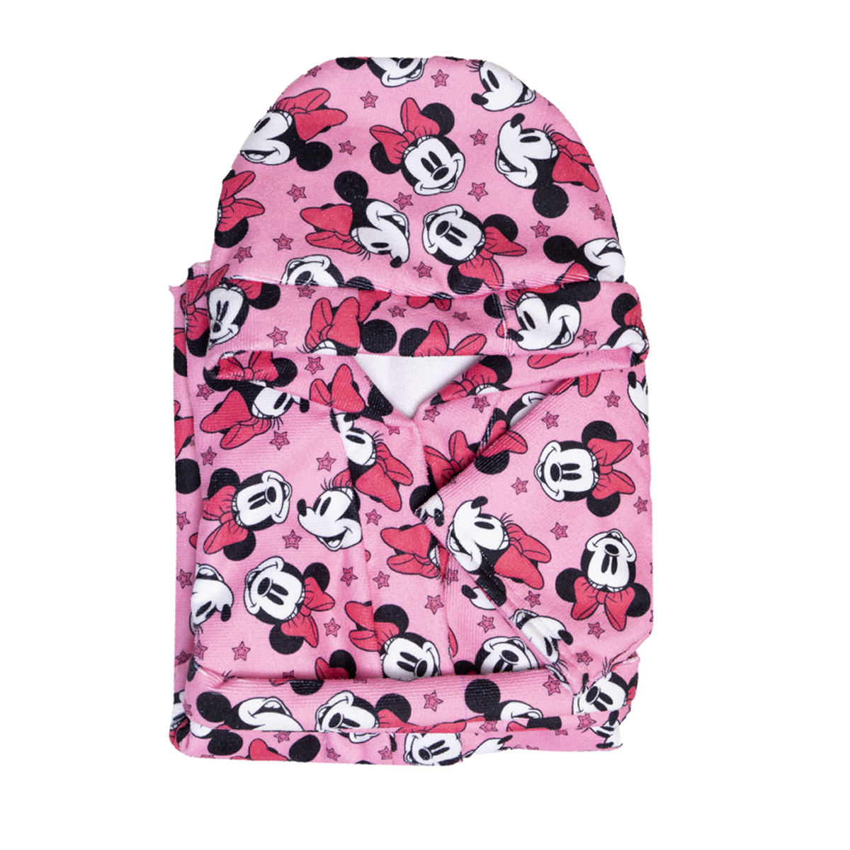 Bata de baño microfibra ultrasuave para niña Pink Minnie