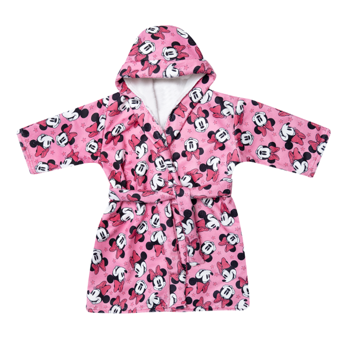 Bata de baño microfibra ultrasuave para niña Pink Minnie