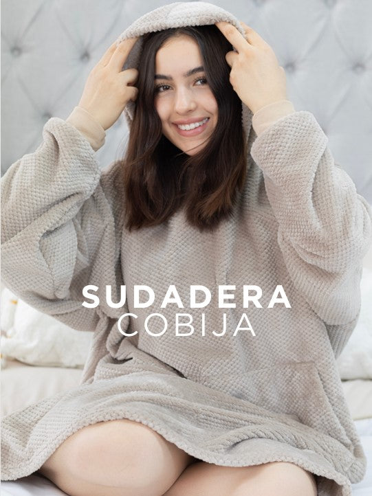 SUDADERA COBIJA VELVET GREIGE