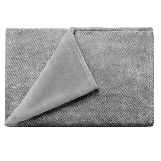 COBERTOR ALASKA CUNERO VELVET GRAY