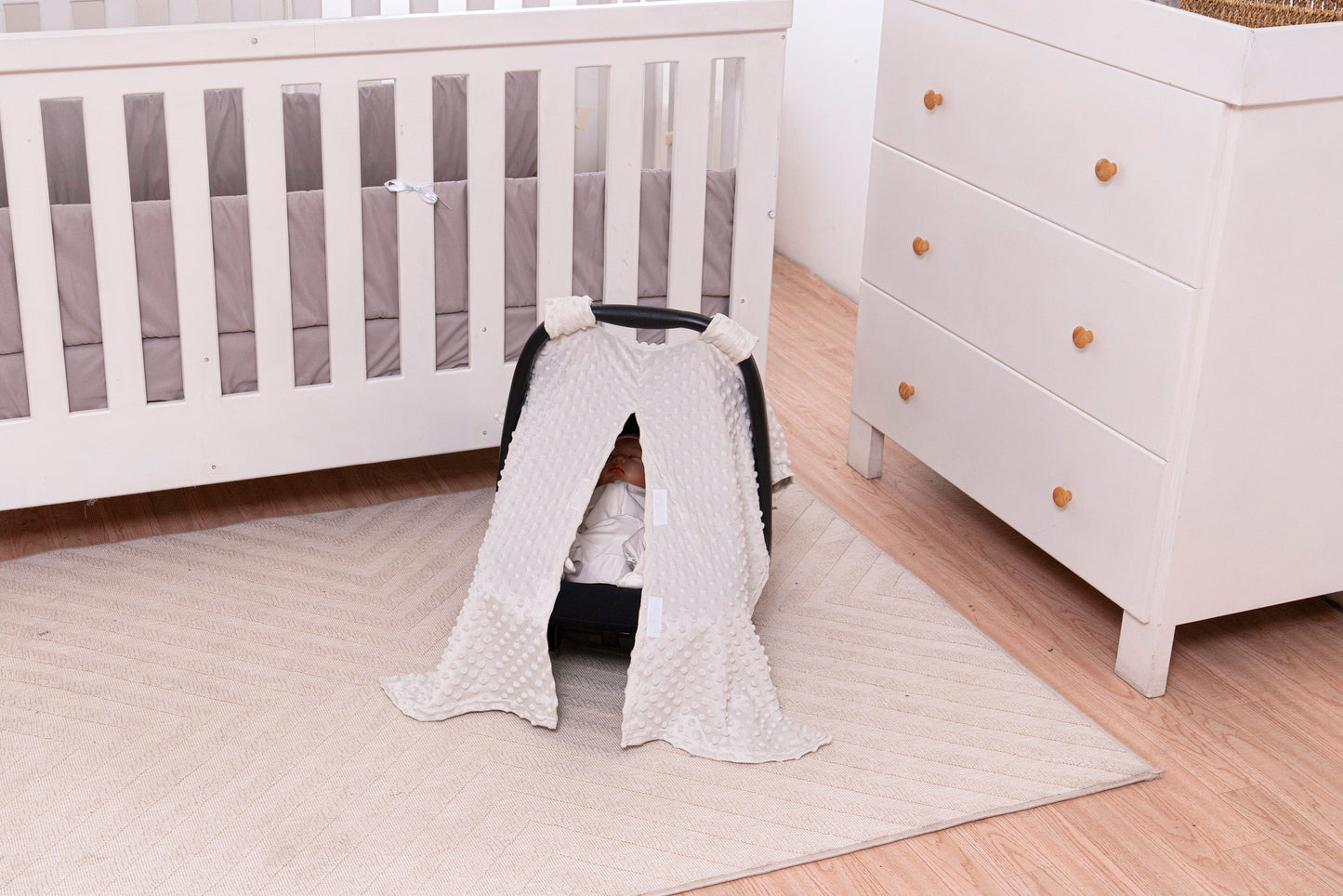 Cubre portabebé ultrasoft Ivory