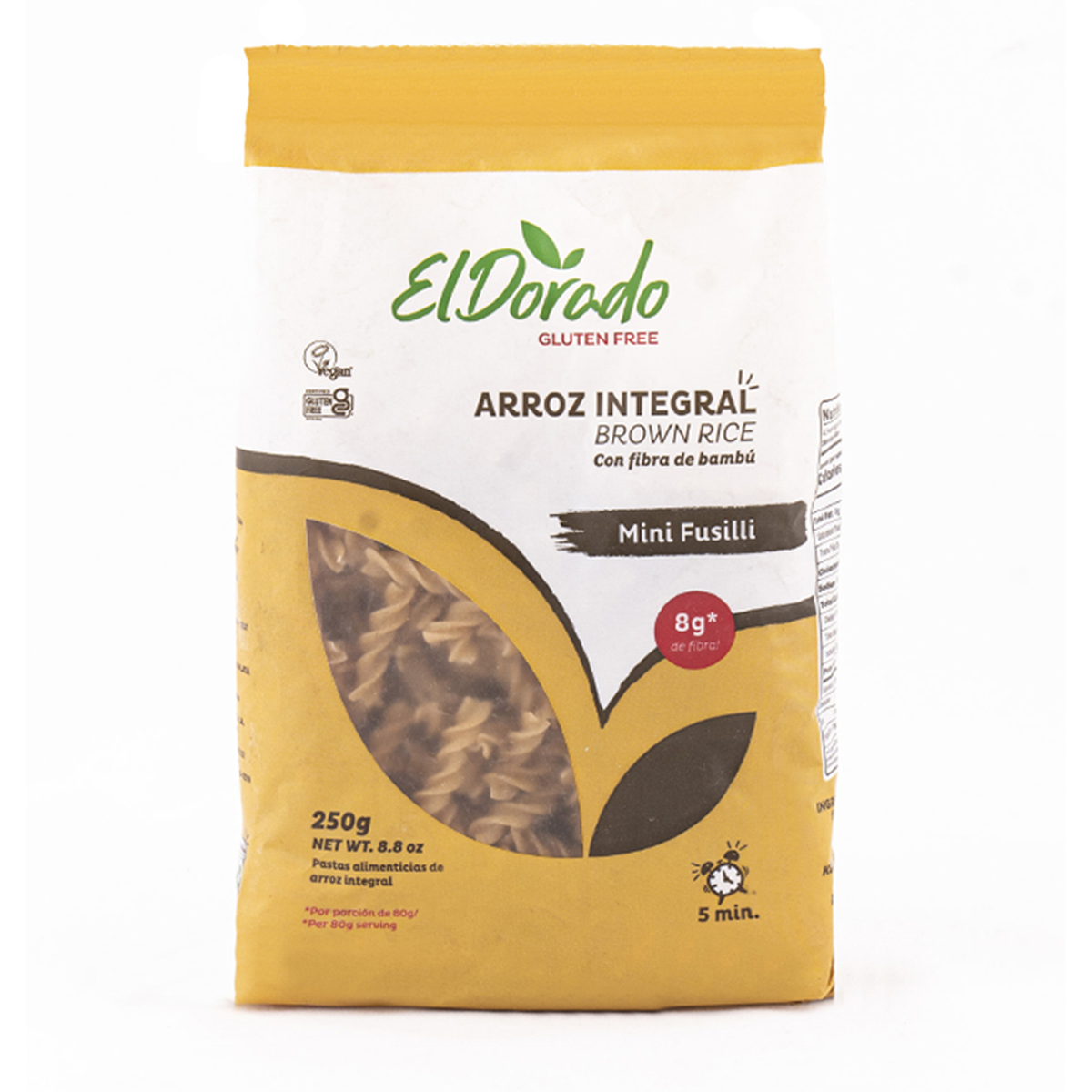 Fusilli Integral 250 grs Gluten Free
