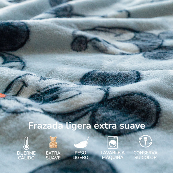 Frazada ligera recién nacido ultrasuave Classic Mickey