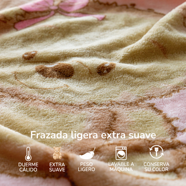 Frazada ligera recién nacido ultrasuave Mi Osita