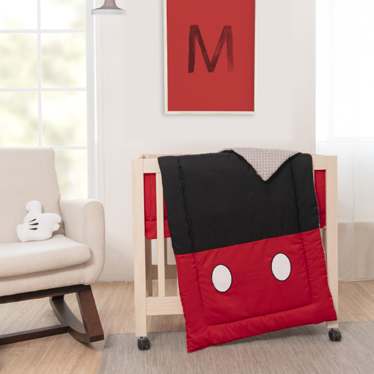 Juego de edredón mini cuna Mickey Mouse