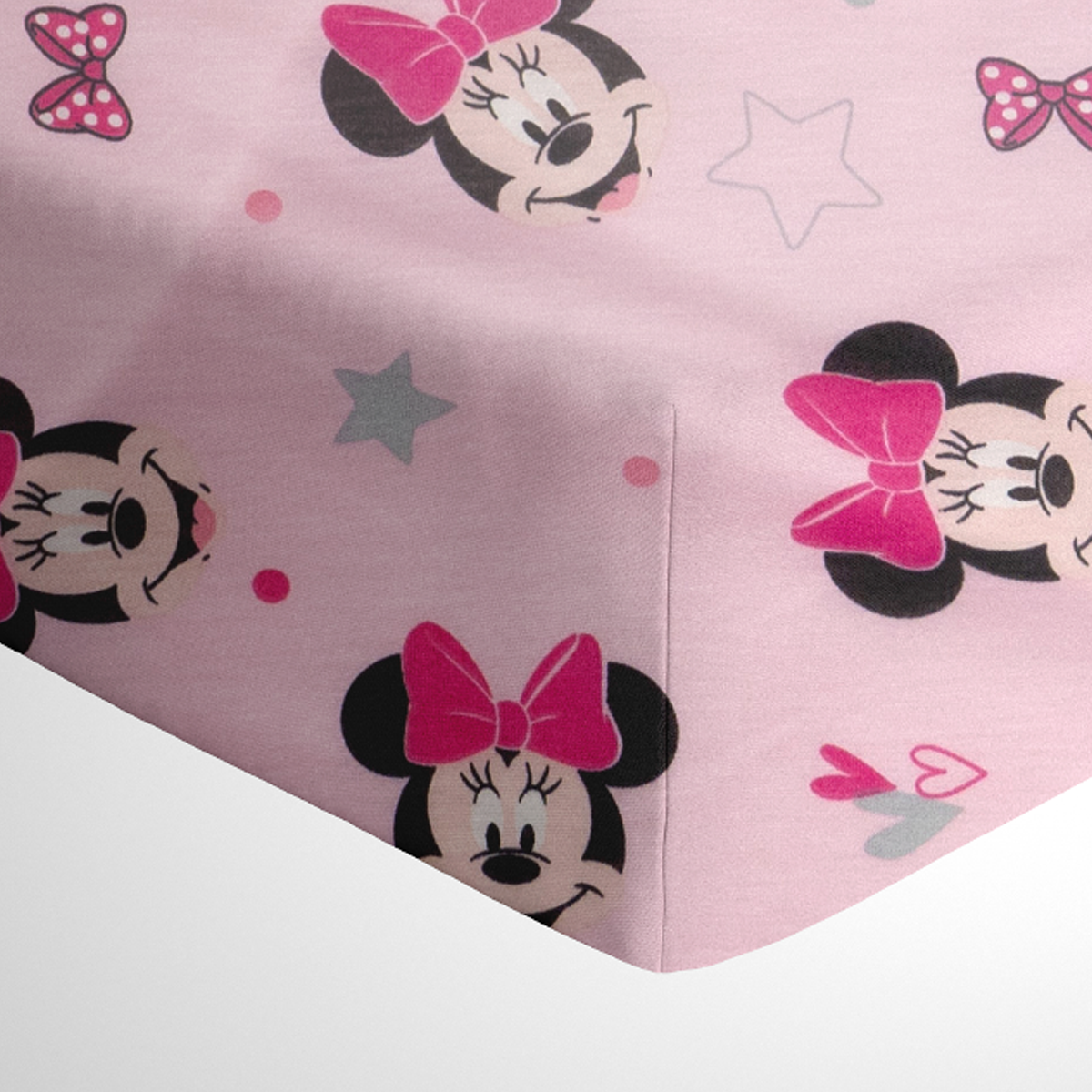 Juego de sábanas de camiseta para cuna Minnie