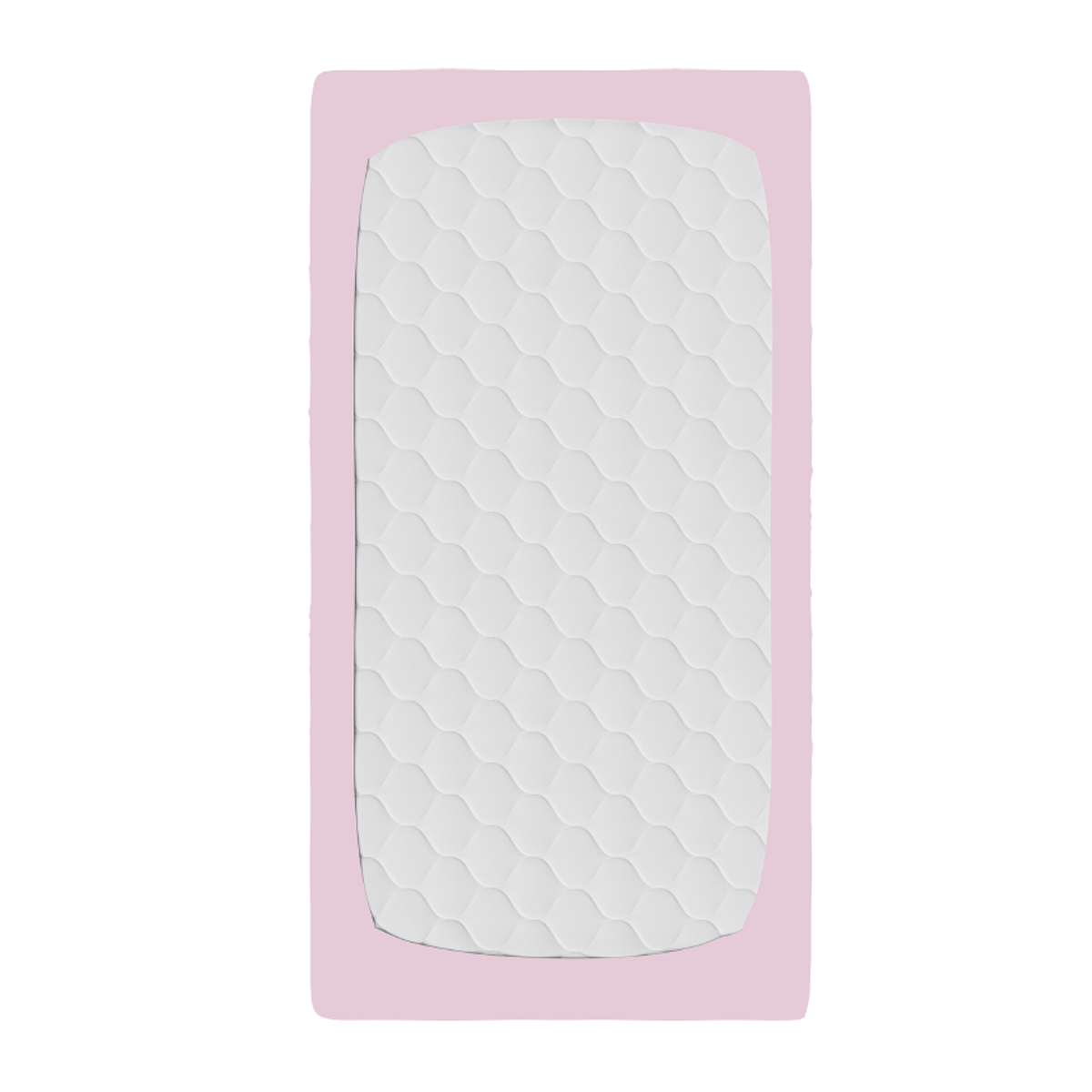 Juego de sábanas de camiseta para cuna Rosa