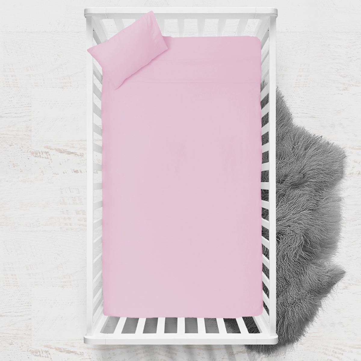 Juego de sábanas para cuna ultrasoft microfibra 3 piezas Rosa