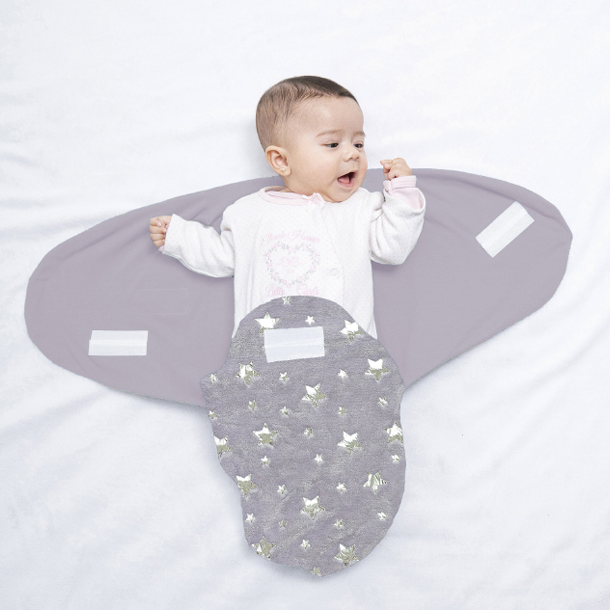 MANTA ENVOLVENTE PARA BEBÉ STARS