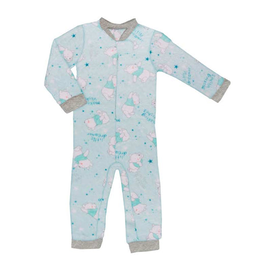 Pijamita ultrasuave de microfibra para bebé (mameluco) Pooh soñador