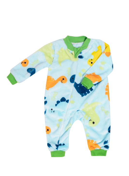 Pijamita ultrasuave de microfibra para bebé (mameluco) Dinos