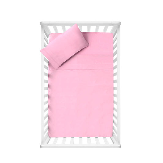 Juego de sábanas para cuna ultrasoft microfibra 3 piezas Rosa