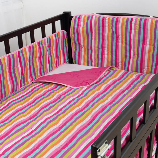 Juego de edredón 3 piezas para cuna Corazón