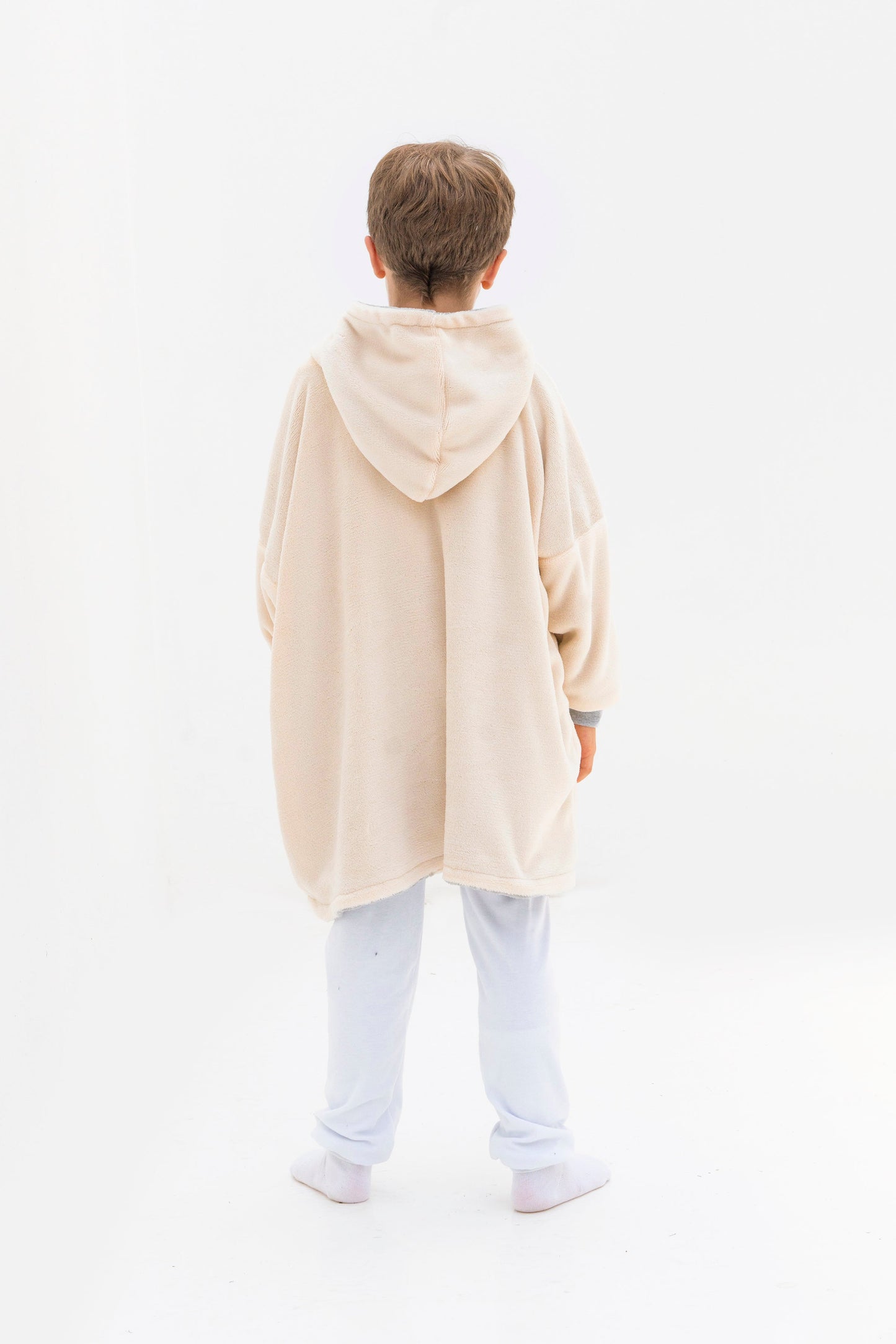 Sudadera cobija sherpa Gris 4-8 años