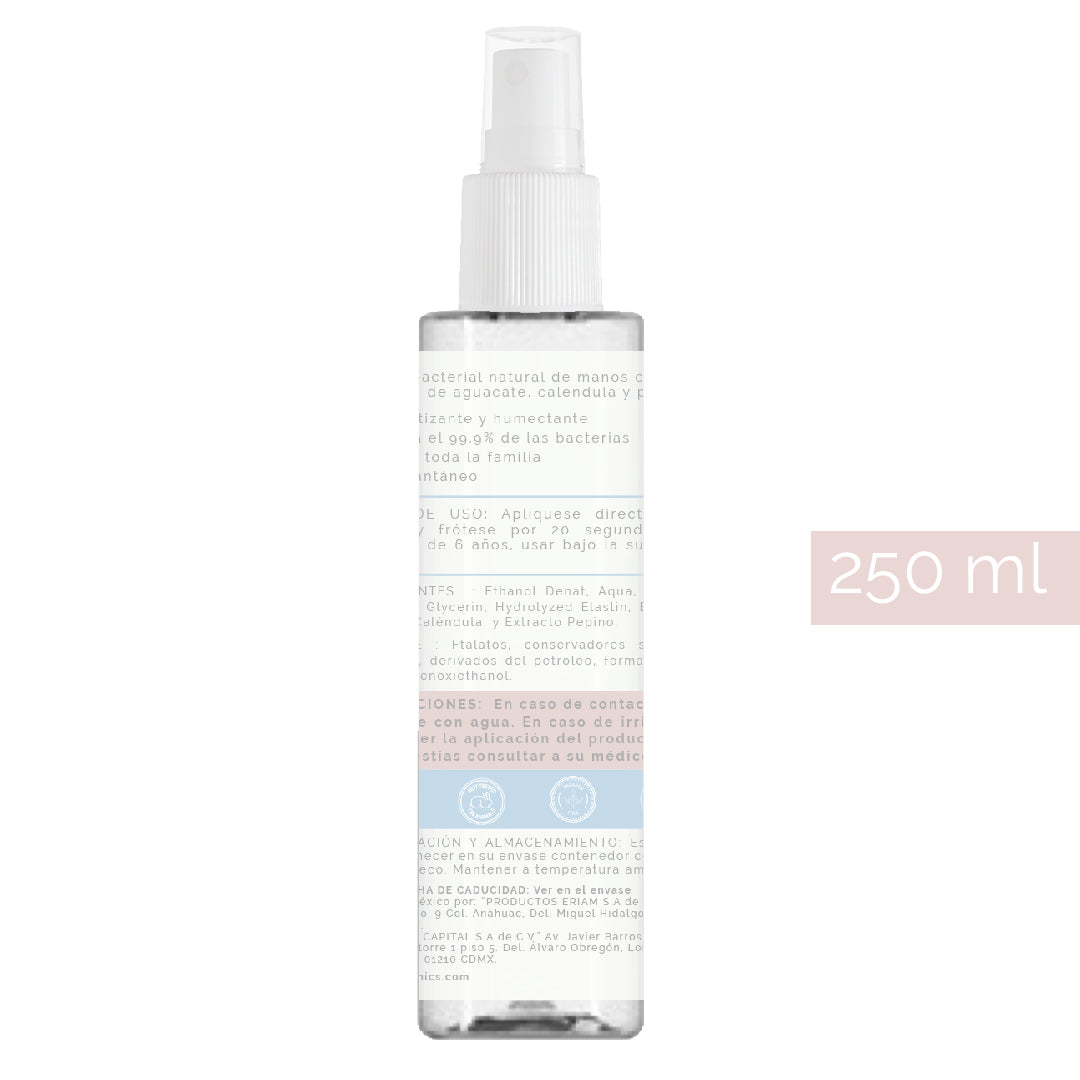 Antibacterial en spray aroma Lavanada-Vainilla 250 ml OH!GANICS