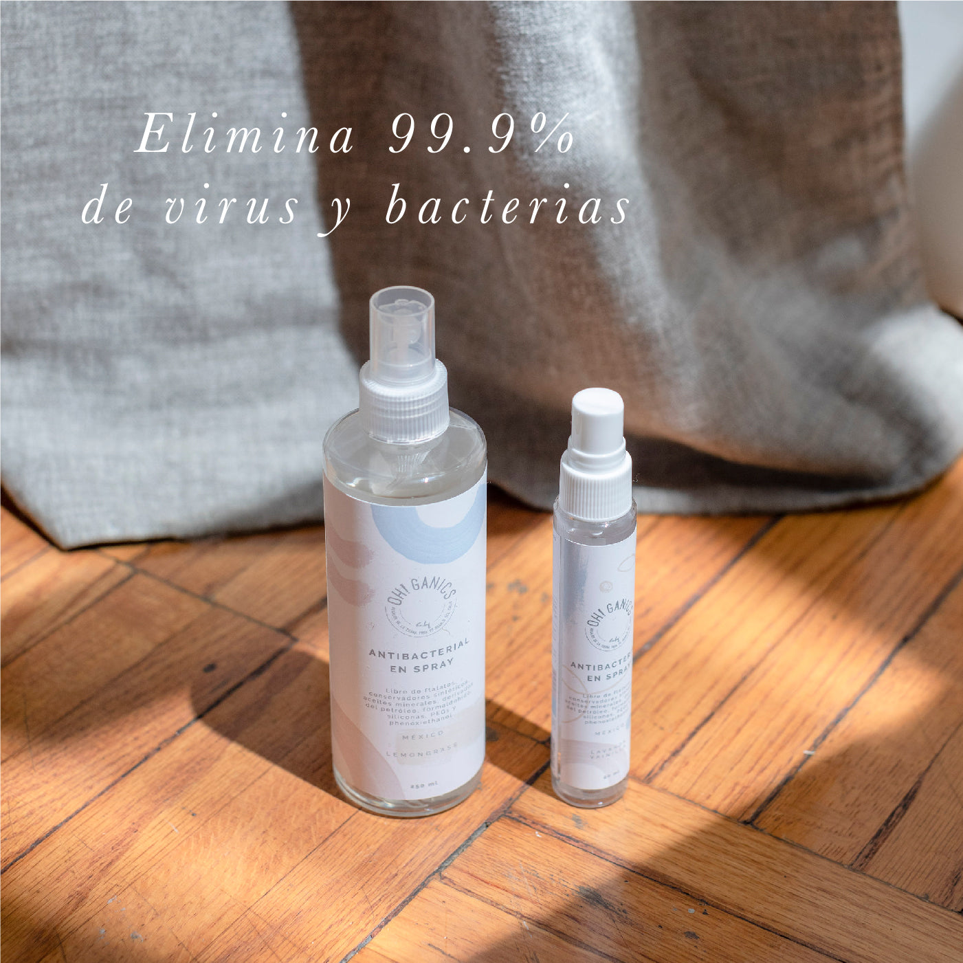 Antibacterial en spray aroma Lemongrass 250 ml OH!GANICS