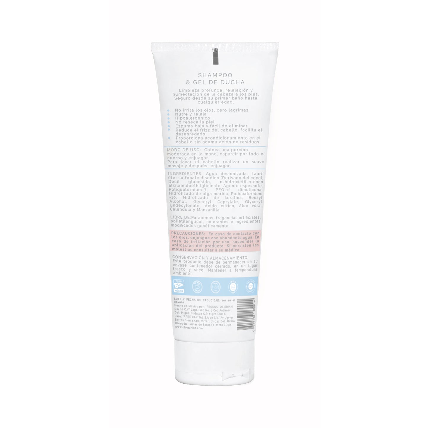 Shampoo + gel de ducha espeso OH!GANICS