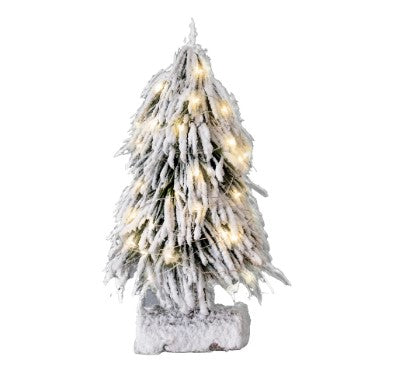 ADORNO NAVIDEÑO ÁRBOL NEVADO
