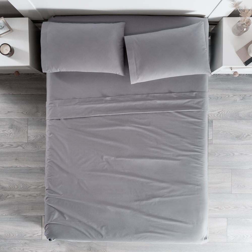 SÁBANAS CABOS MAT GRIS NEUTRAL
