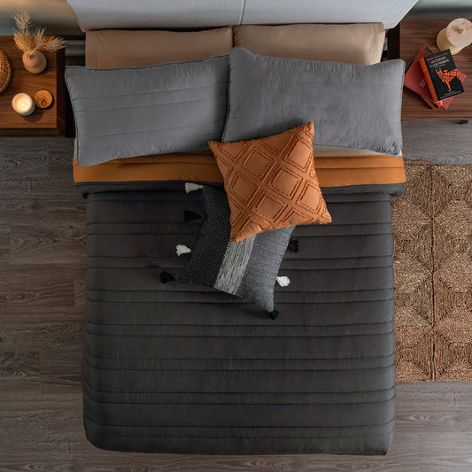 EDREDÓN BASIC MAT OCRE