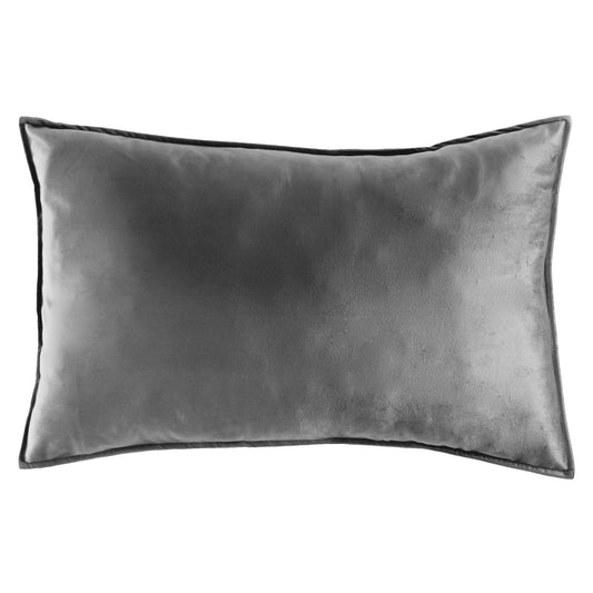 FUNDA DE ALMOHADA STD VELVET GRIS