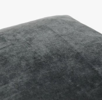 FUNDA DE ALMOHADA EUROPEA VELVET GRIS