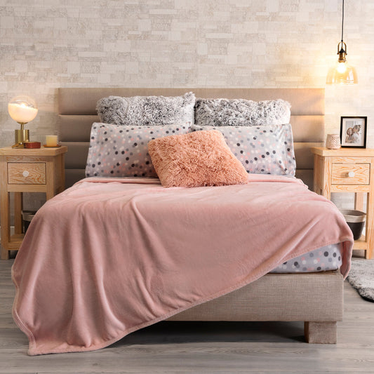 COBERTOR LIGERO MAT/IND ROSA