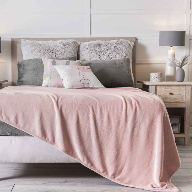 COBERTOR LIGERO MAT/IND ROSA