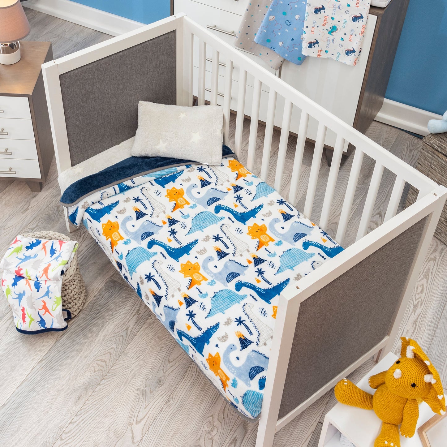 COBERTOR BABY SIBERIA CUNA DINOSAURIOS
