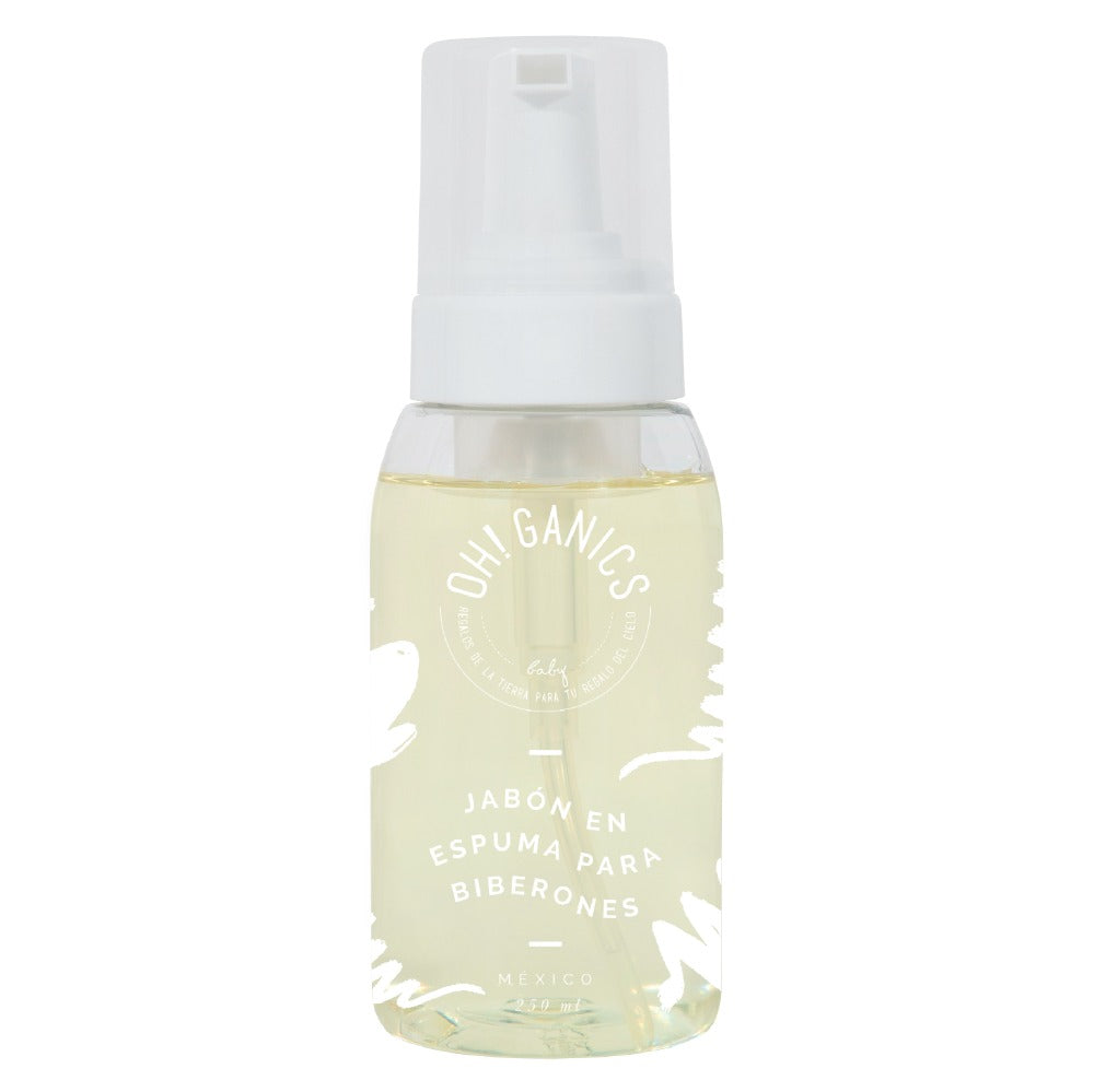 Jabón en Espuma Para Biberones Fórmula sin aroma 250 ml OH!GANICS