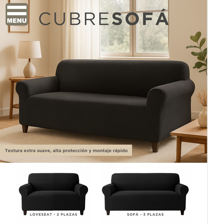 FUNDA PARA SILLÓN GRIS 2 SEAT