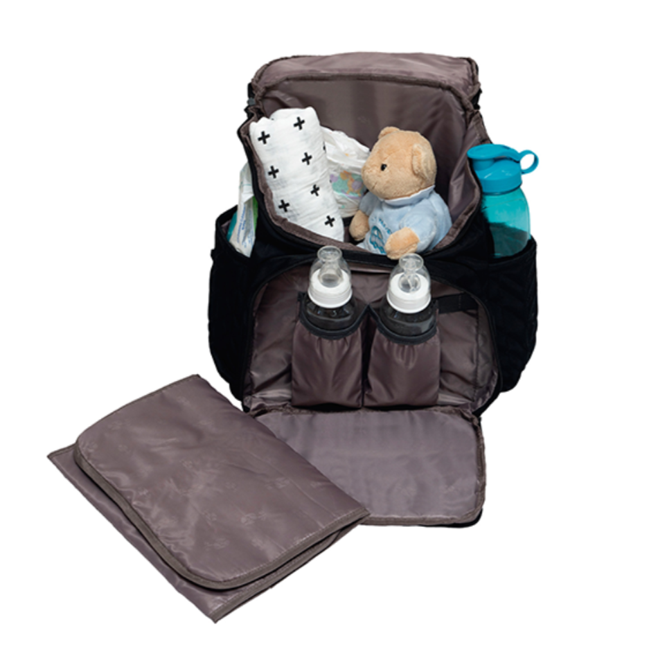 Pañalera backpack multifuncional Chic Negra