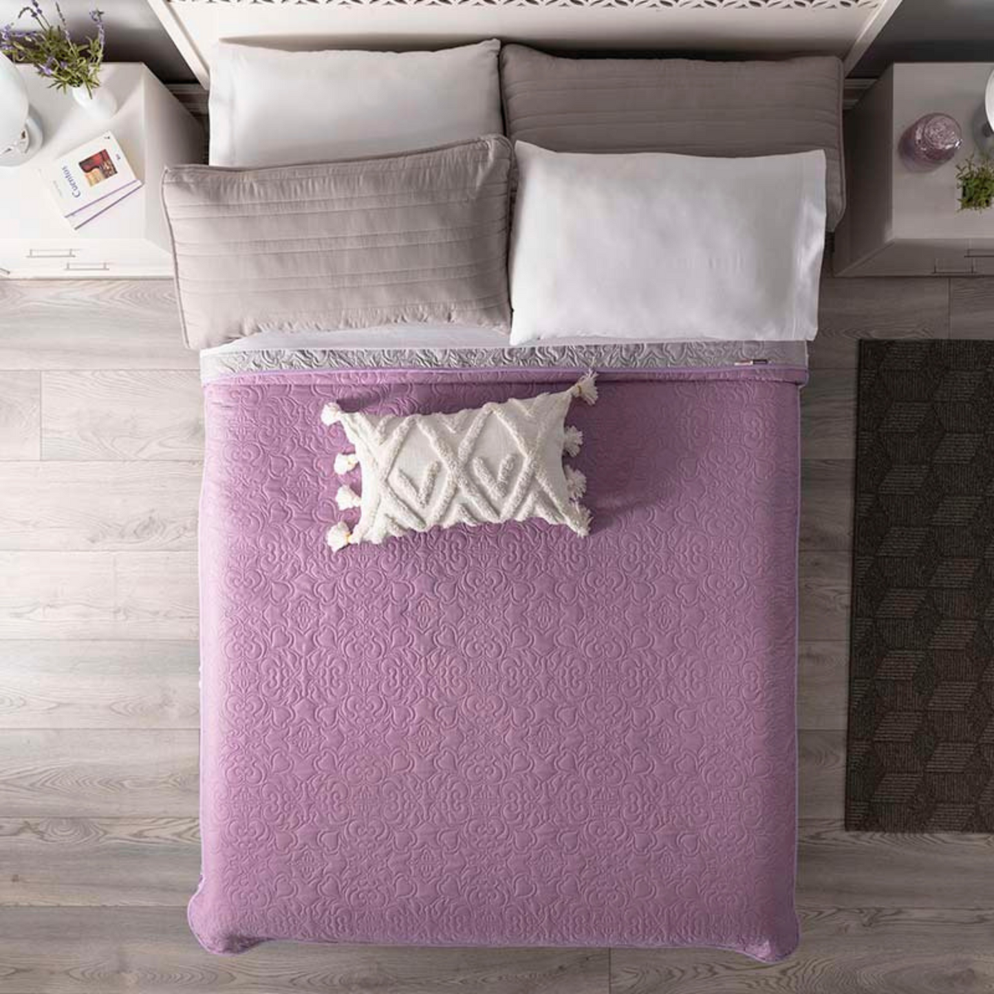 COLCHA MAT LAVANDA
