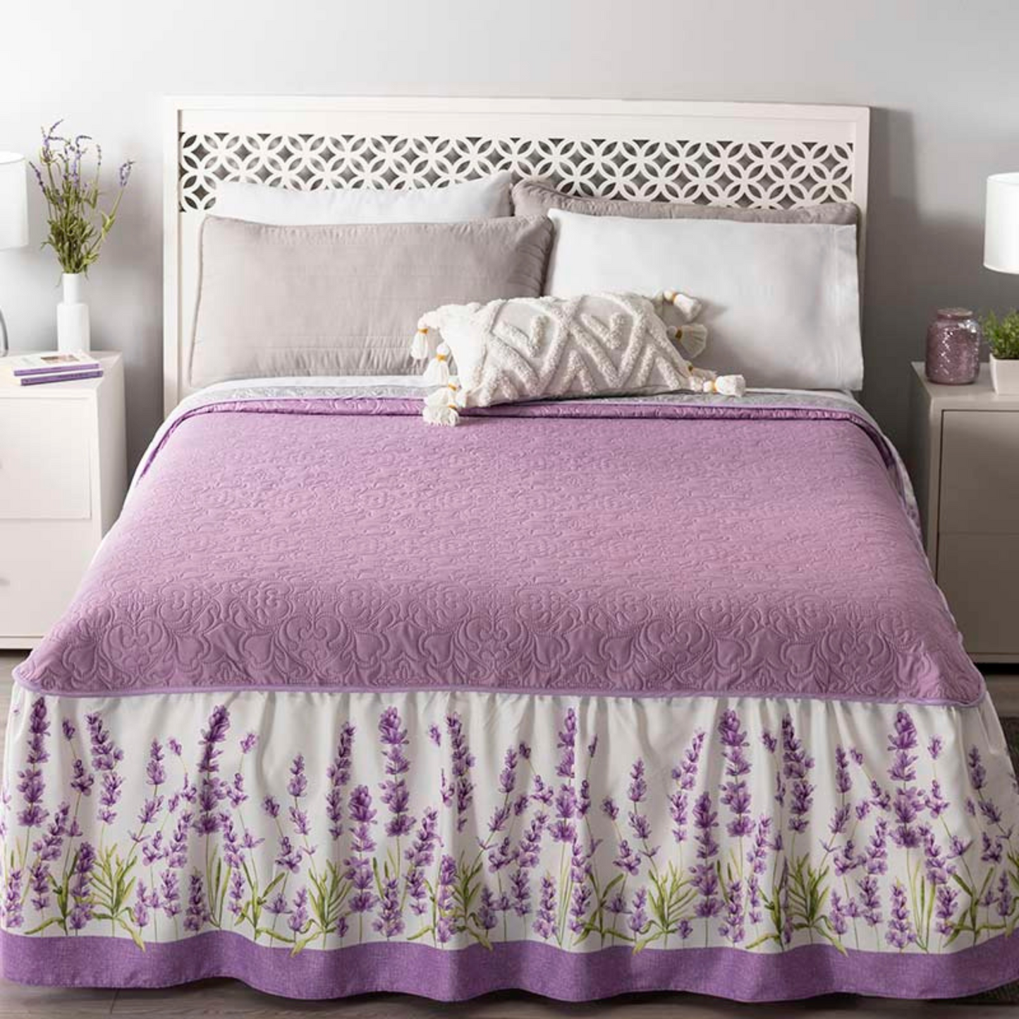 COLCHA MAT LAVANDA