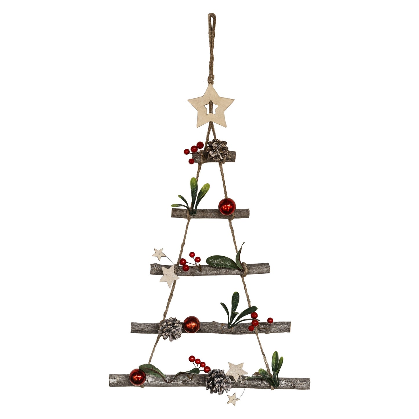 ADORNO NAVIDEÑO ÁRBOL COLGANTE WOOD